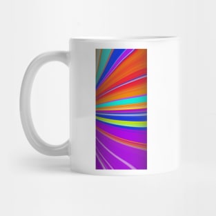 Abstract Colorful Watercolor Stripes Mug